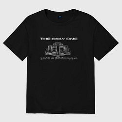 Футболка оверсайз мужская The only one - болид, цвет: черный