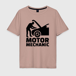 Мужская футболка оверсайз Motor mechanic