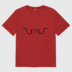 Мужская футболка оверсайз Эмодзи I dont know - темный