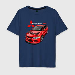 Мужская футболка оверсайз Lancer Evolution 8