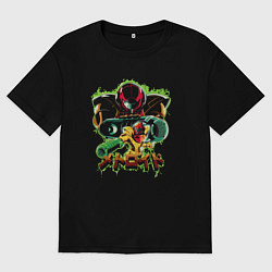 Футболка оверсайз мужская Samus Aran, цвет: черный