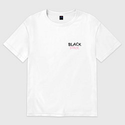 Футболка оверсайз мужская Граффити BlackPink - мини, цвет: белый