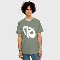 Футболка оверсайз мужская Karmine Corp, цвет: авокадо — фото 2