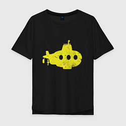 Мужская футболка оверсайз Желтая подводная лодка