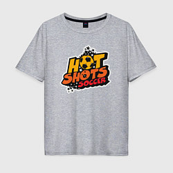 Мужская футболка оверсайз Hot shots soccer