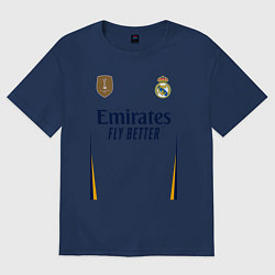 Футболка оверсайз мужская Лука Модрич ФК Реал Мадрид форма 2324 домашняя, цвет: тёмно-синий