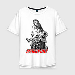 Мужская футболка оверсайз Moto girl