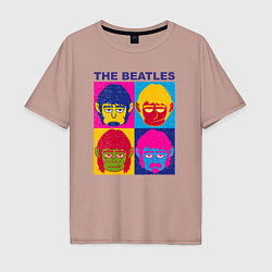 Мужская футболка оверсайз The Beatles color