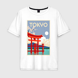 Мужская футболка оверсайз Tokyo - japan