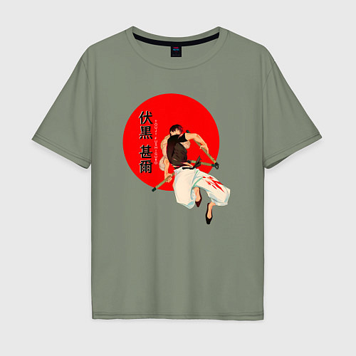 Мужская футболка оверсайз Touji Fushiguro / Авокадо – фото 1