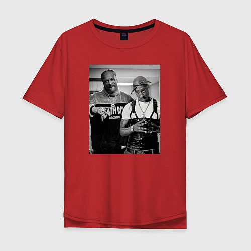 Мужская футболка оверсайз Old Gangstars / Красный – фото 1