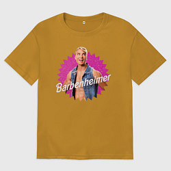 Футболка оверсайз мужская Барбигеймер Роберт, цвет: горчичный