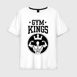 Футболка оверсайз мужская Gym kings, цвет: белый