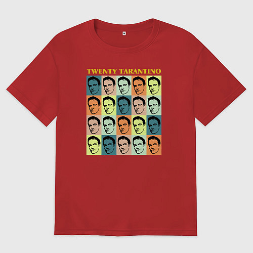 Мужская футболка оверсайз Twenty Tarantino / Красный – фото 1