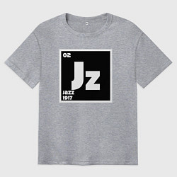 Футболка оверсайз мужская Jazz 1917, цвет: меланж
