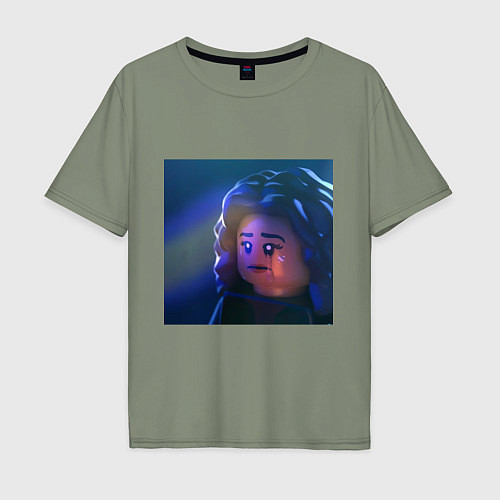Мужская футболка оверсайз Лего Эйфория / Авокадо – фото 1