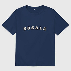 Футболка оверсайз мужская Sosala, цвет: тёмно-синий