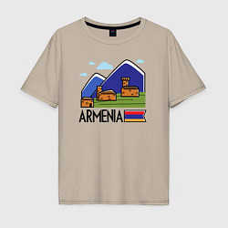 Мужская футболка оверсайз Горная Армения