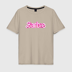 Мужская футболка оверсайз Барби - Фильм Логотип
