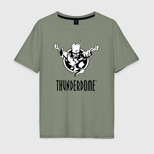 Мужская футболка оверсайз Thunderdome v 2 / Авокадо – фото 1