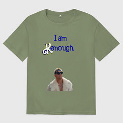 Футболка оверсайз мужская Im Kenough, цвет: авокадо