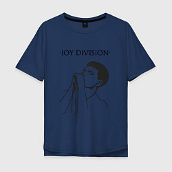 Футболка оверсайз мужская Йен Кёртис Joy Division, цвет: тёмно-синий