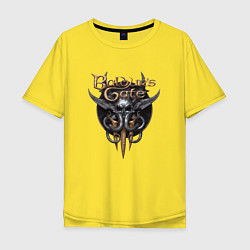 Мужская футболка оверсайз Baldurs Gate 3 - logotype