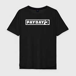 Мужская футболка оверсайз Payday 3 logo