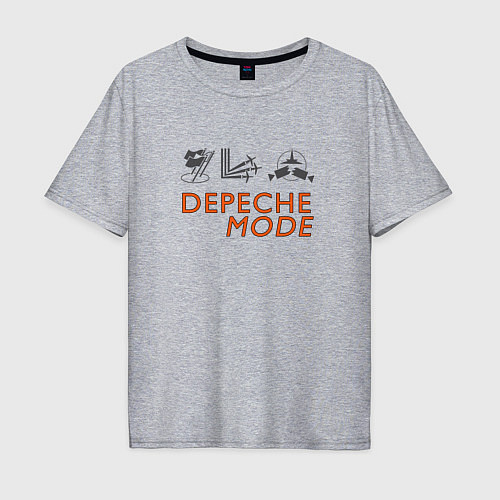 Мужская футболка оверсайз Depoeche Mode - Celebration / Меланж – фото 1