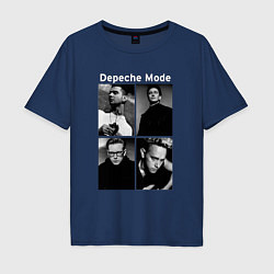 Футболка оверсайз мужская Depeche Mode Violator 2, цвет: тёмно-синий