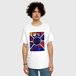 Футболка оверсайз мужская Starfield illustration, цвет: белый — фото 2