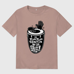 Мужская футболка оверсайз Конгас барабан танец De la salsa