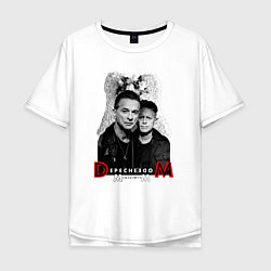 Мужская футболка оверсайз Depeche Mode - Dave Gahan and Martin Gore