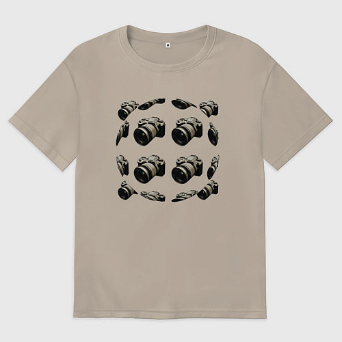 Мужская футболка оверсайз Фото каждый день / Миндальный – фото 1