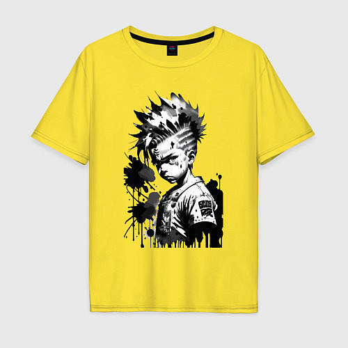 Мужская футболка оверсайз Барт Симпсон - крутой чувак / Желтый – фото 1