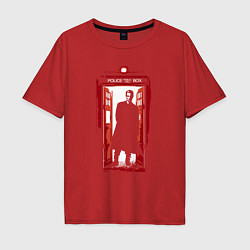 Мужская футболка оверсайз Doctor who tardis