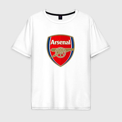 Мужская футболка оверсайз Arsenal fc sport / Белый – фото 1