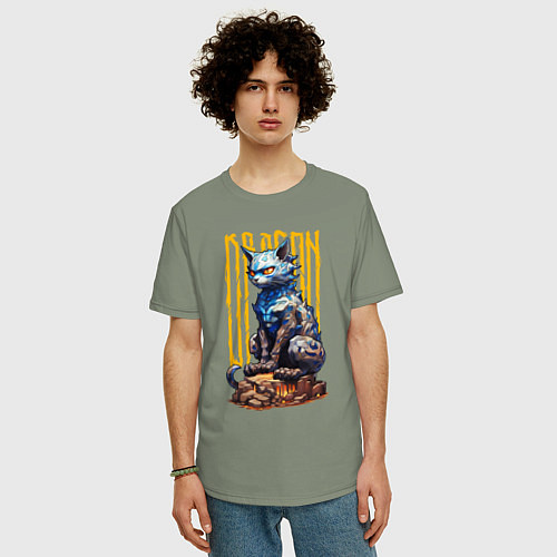 Мужская футболка оверсайз Dragoncat / Авокадо – фото 3