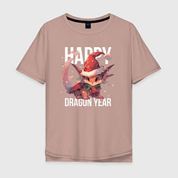 Мужская футболка оверсайз Happy Dragon year