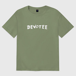 Футболка оверсайз мужская Depeche Mode - Devotee Mode, цвет: авокадо