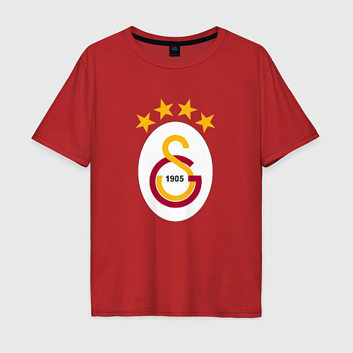 Мужская футболка оверсайз Galatasaray fc sport / Красный – фото 1