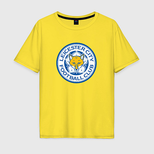 Мужская футболка оверсайз Leicester city fc / Желтый – фото 1