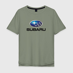 Мужская футболка оверсайз Subaru sport auto