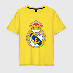 Футболка оверсайз мужская Real madrid fc sport, цвет: желтый