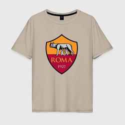 Футболка оверсайз мужская Roma sport fc, цвет: миндальный
