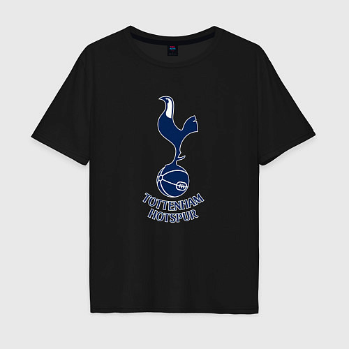 Мужская футболка оверсайз Tottenham Hotspur fc sport / Черный – фото 1