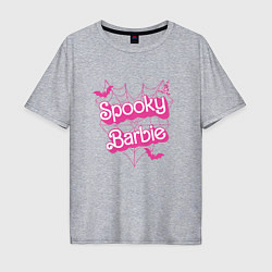 Футболка оверсайз мужская Spooky Barbie, цвет: меланж