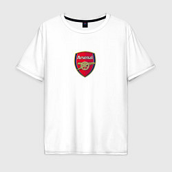 Футболка оверсайз мужская Arsenal fc sport club, цвет: белый