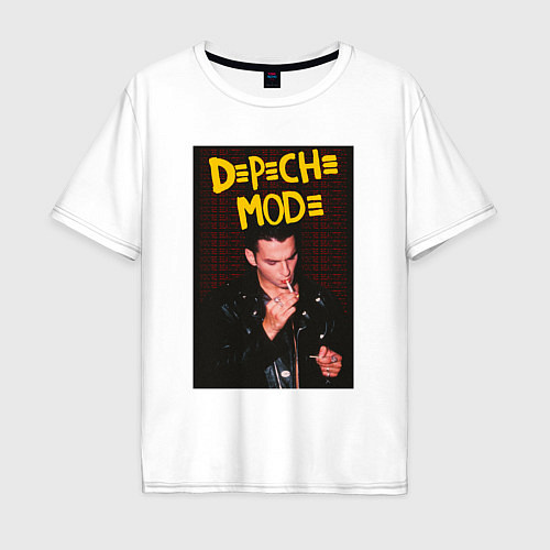 Мужская футболка оверсайз Depeche Mode Dave / Белый – фото 1