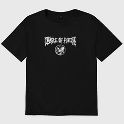 Футболка оверсайз мужская Cradle of Filth: emblem, цвет: черный